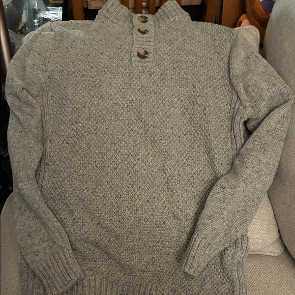 Cat & Jack Other - Big Boy Gray Sweater with Button Collar 16